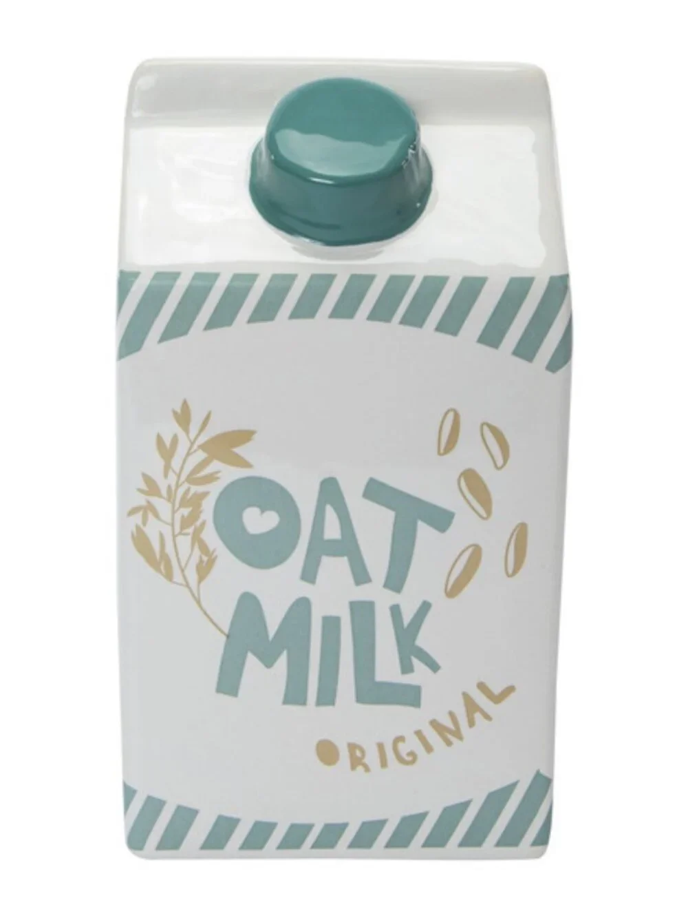 NWT Large Oat Milk Novelty Ceramic Vase Modern Home Decor